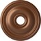 Ekena Millwork Bradford Ceiling Medallion (Canopies up to 4 3/8"), 18 1/8"OD x 3 3/4"ID x 1 1/8"P, Polished Copper CM18BRPOS - alternate 1